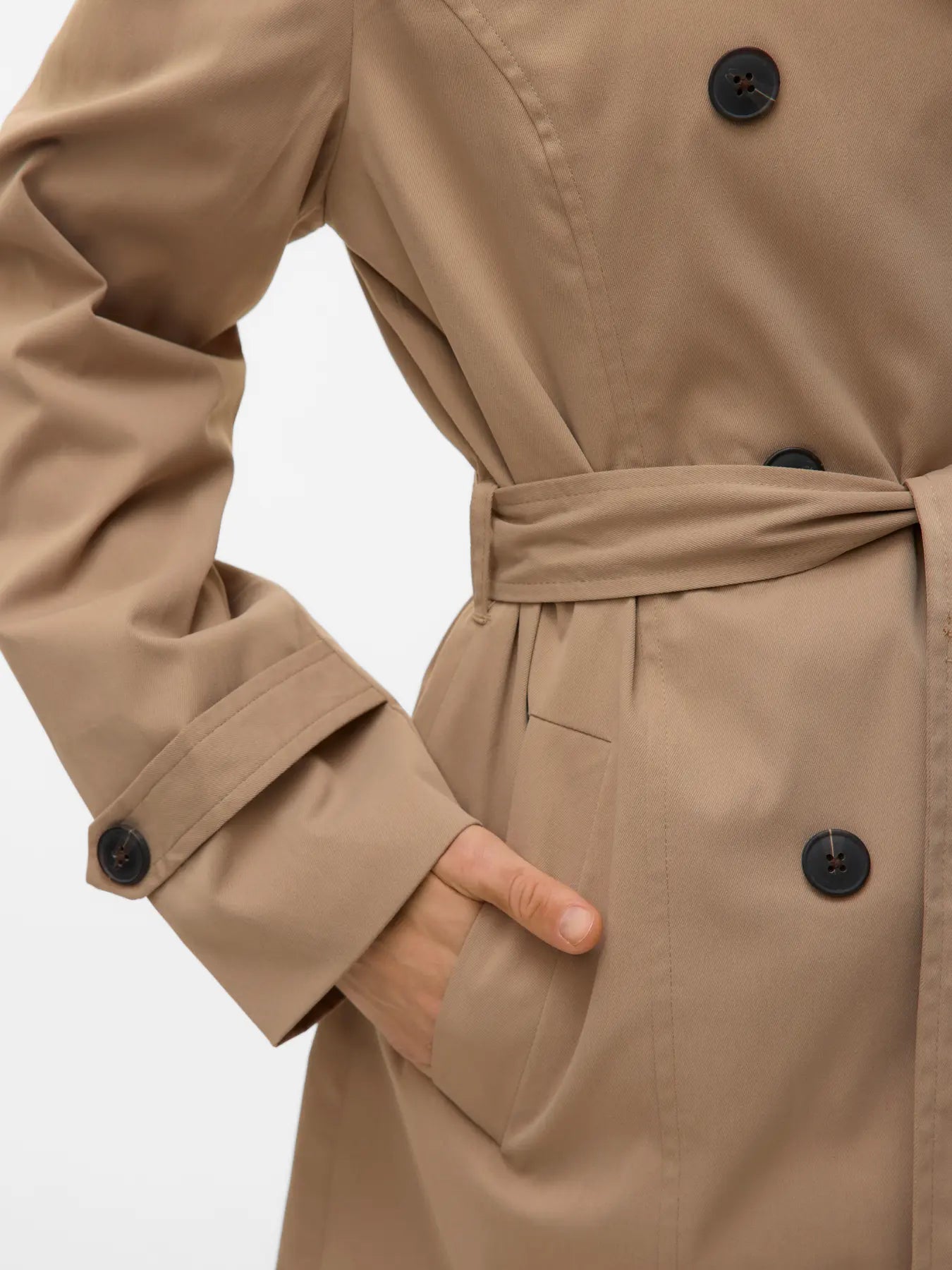 Vero Moda - VMCHELSEA OLIVIA Trench primaverile - silver mink