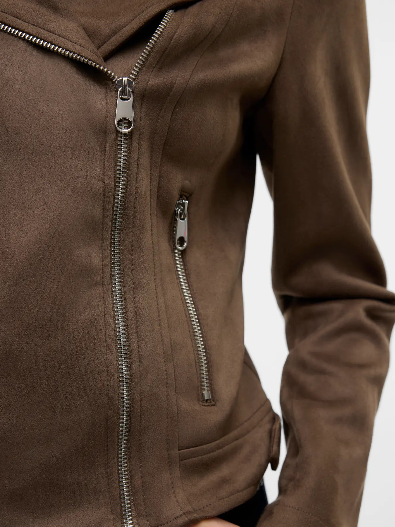 Vero Moda JOSE - Giacca in similpelle - Chocolate