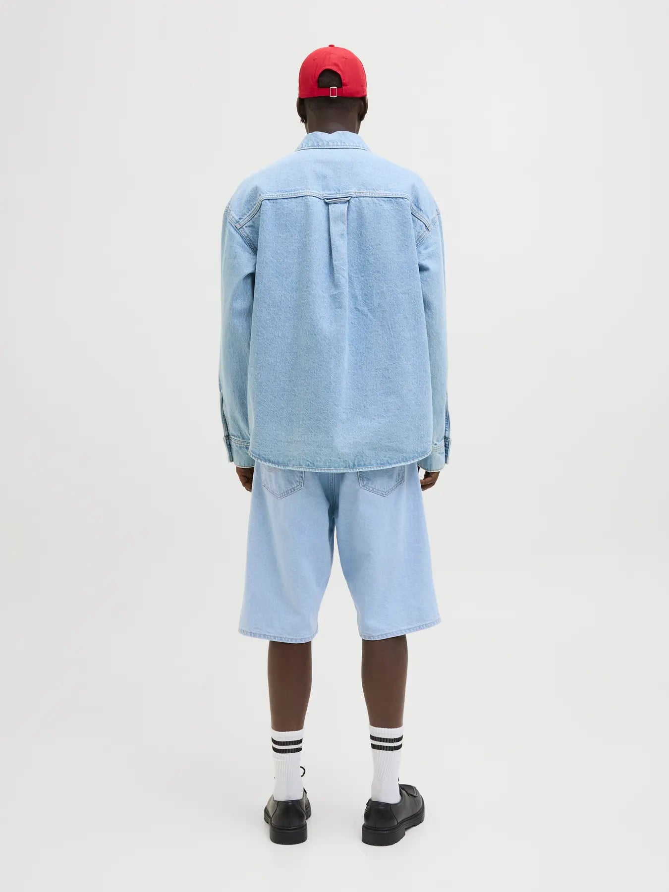 JACK & JONES SHORTS IN JEANS EXTRA BAGGY - Light Denim