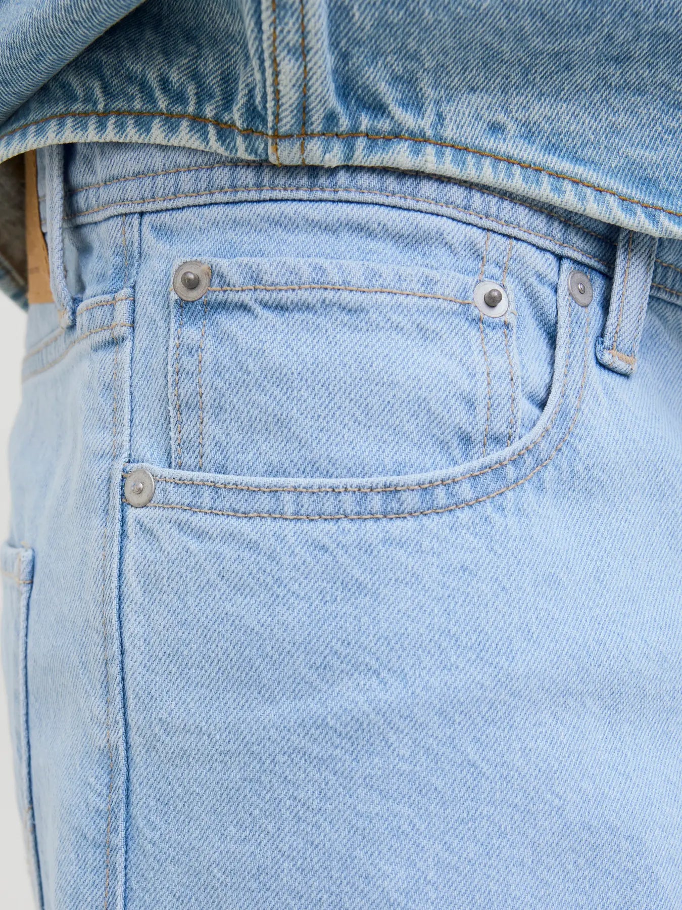 JACK & JONES SHORTS IN JEANS EXTRA BAGGY - Light Denim