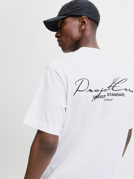 JACK & JONES T-SHIRT CORE DEPT. - Col. bianco