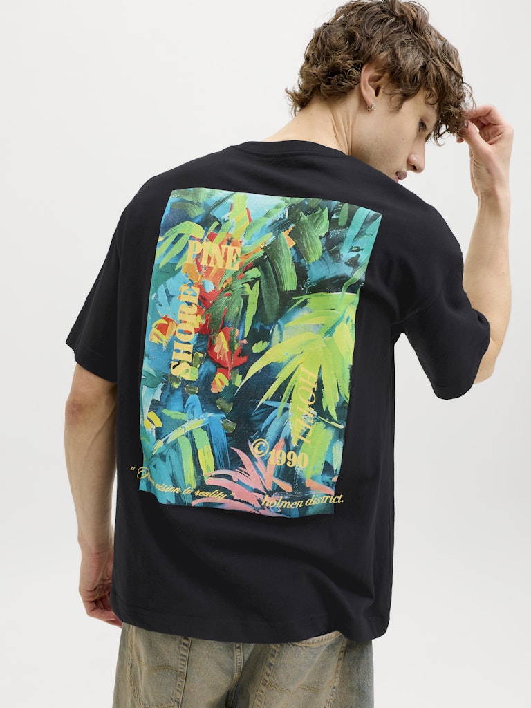 JACK & JONES T-SHIRT "PINE SHORE" - Col. nero