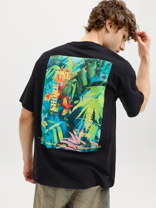 JACK & JONES T-SHIRT "PINE SHORE" - Col. nero