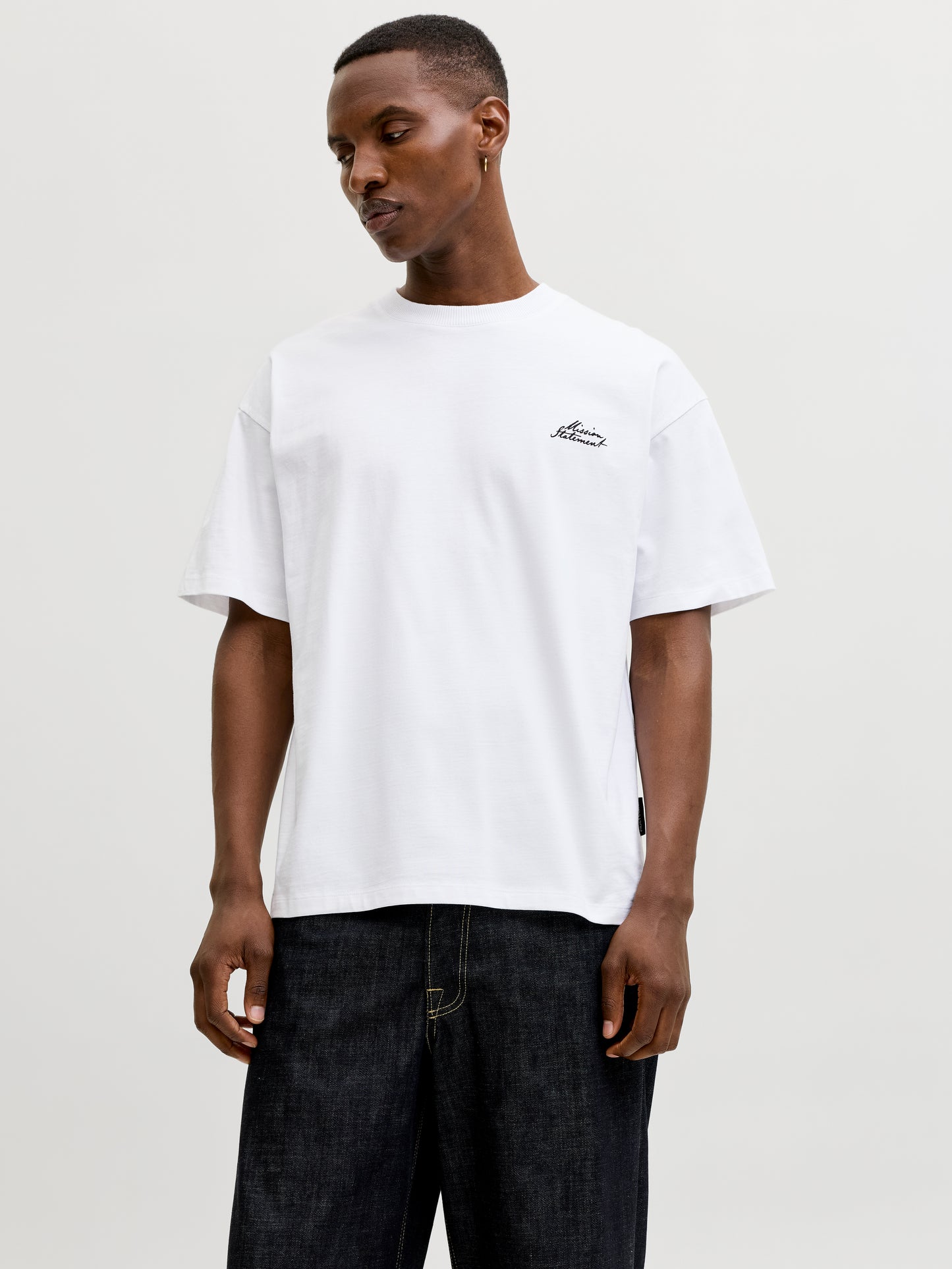 JACK & JONES T-SHIRT "SCRIPT" - Col. bianco
