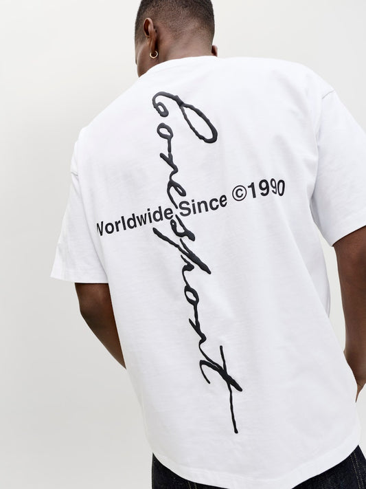 JACK & JONES T-SHIRT "SCRIPT" - Col. bianco