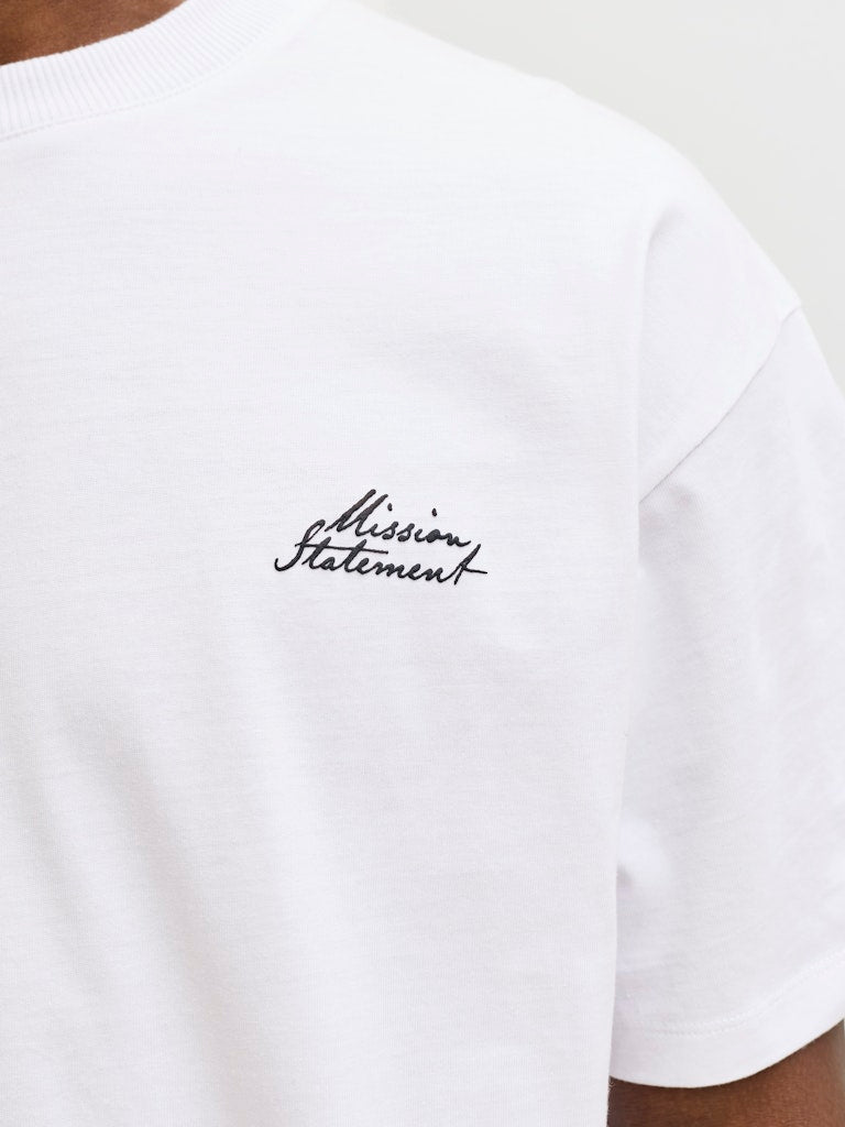 JACK & JONES T-SHIRT "SCRIPT" - Col. bianco