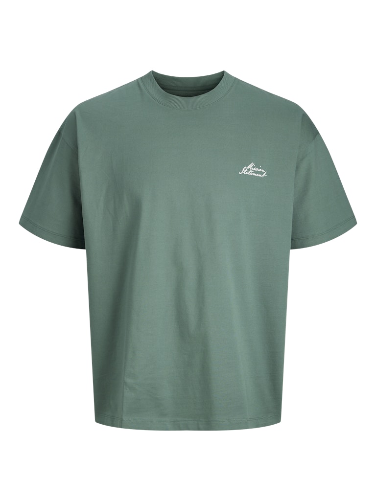 JACK & JONES T-SHIRT "SCRIPT" - Col. verde acqua