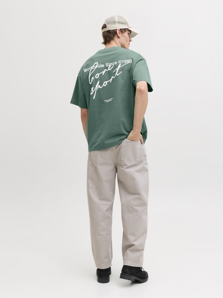 JACK & JONES T-SHIRT "SCRIPT" - Col. verde acqua
