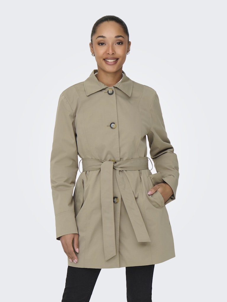 JDY - JDYISADORA Trench primaverile - weathered teak