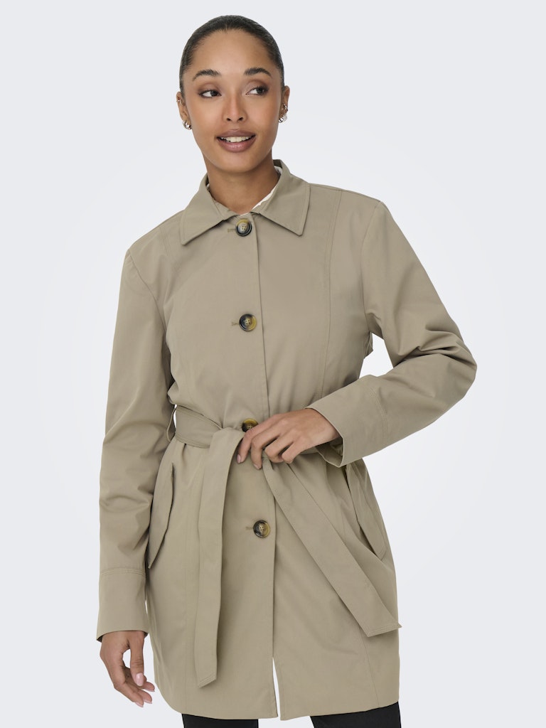 JDY - JDYISADORA Trench primaverile - weathered teak