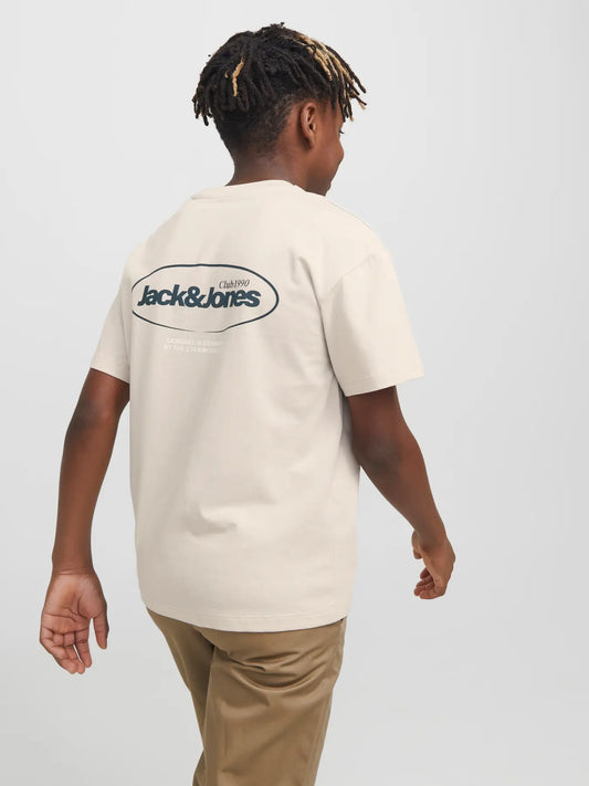 JACK & JONES JUNIOR T-SHIRT CLUB 1990 - Col. Beige