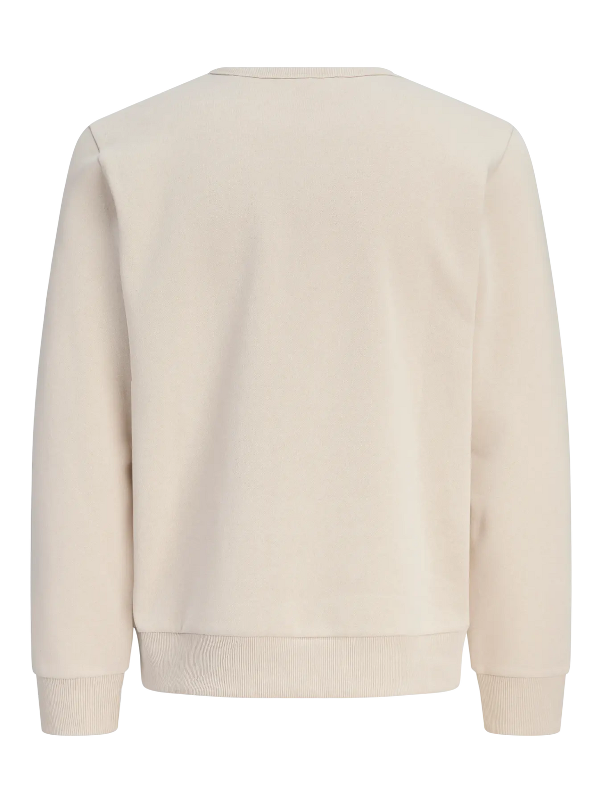 JACK & JONES FELPA SENZA CAPPUCCIO "JJCLEVELAND" - Beige