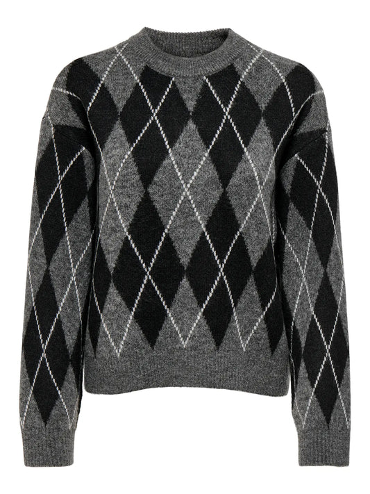 JDYBIANKA - Maglione - dark grey melange