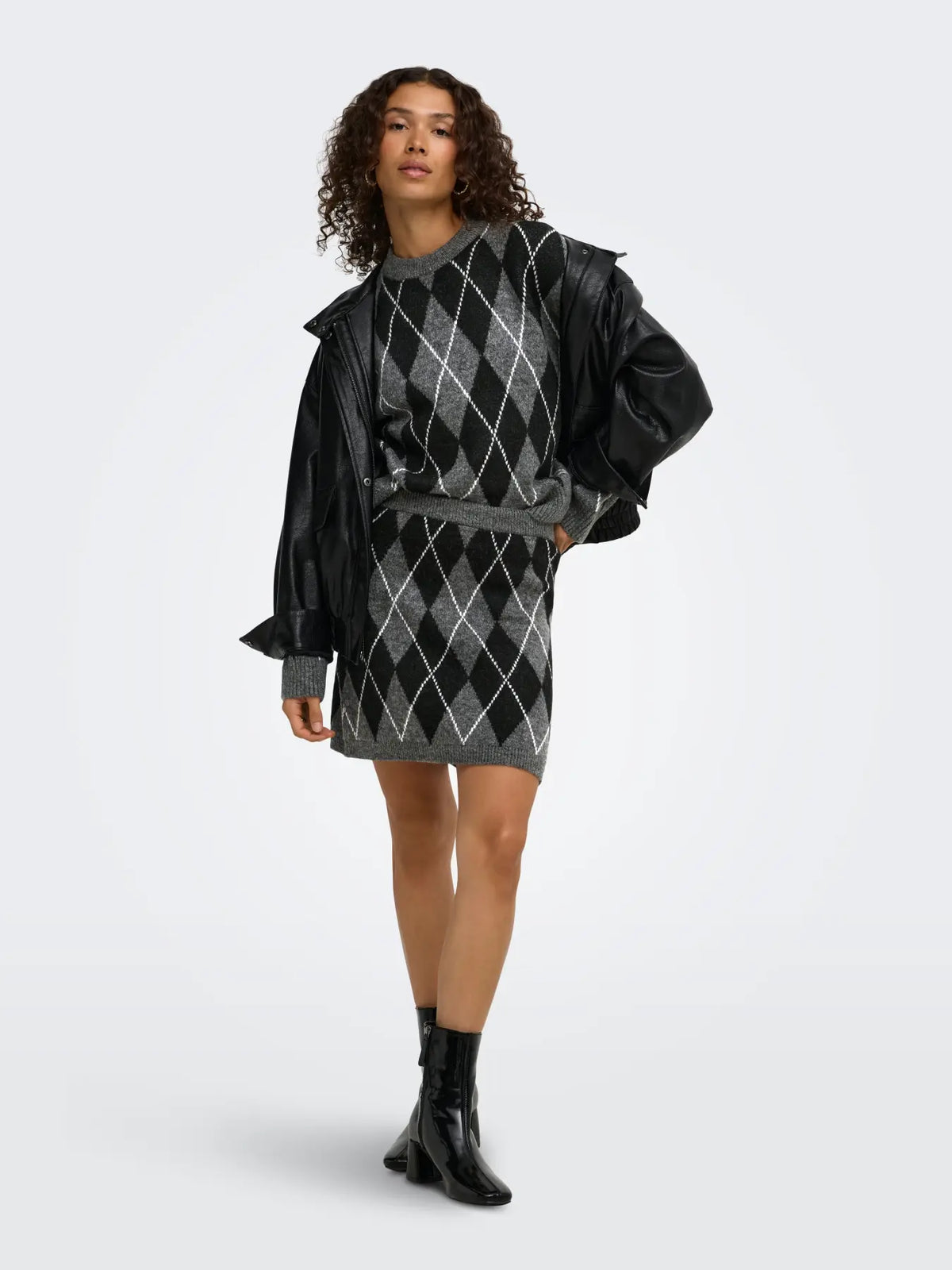 JDYBIANKA - Maglione - dark grey melange