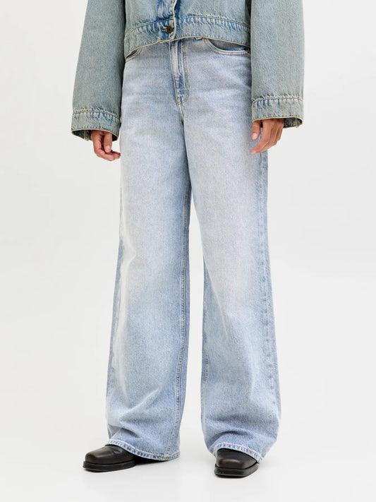 JJXX GESCHNITTEN JXTOKYO - Wide Leg - light blue denim