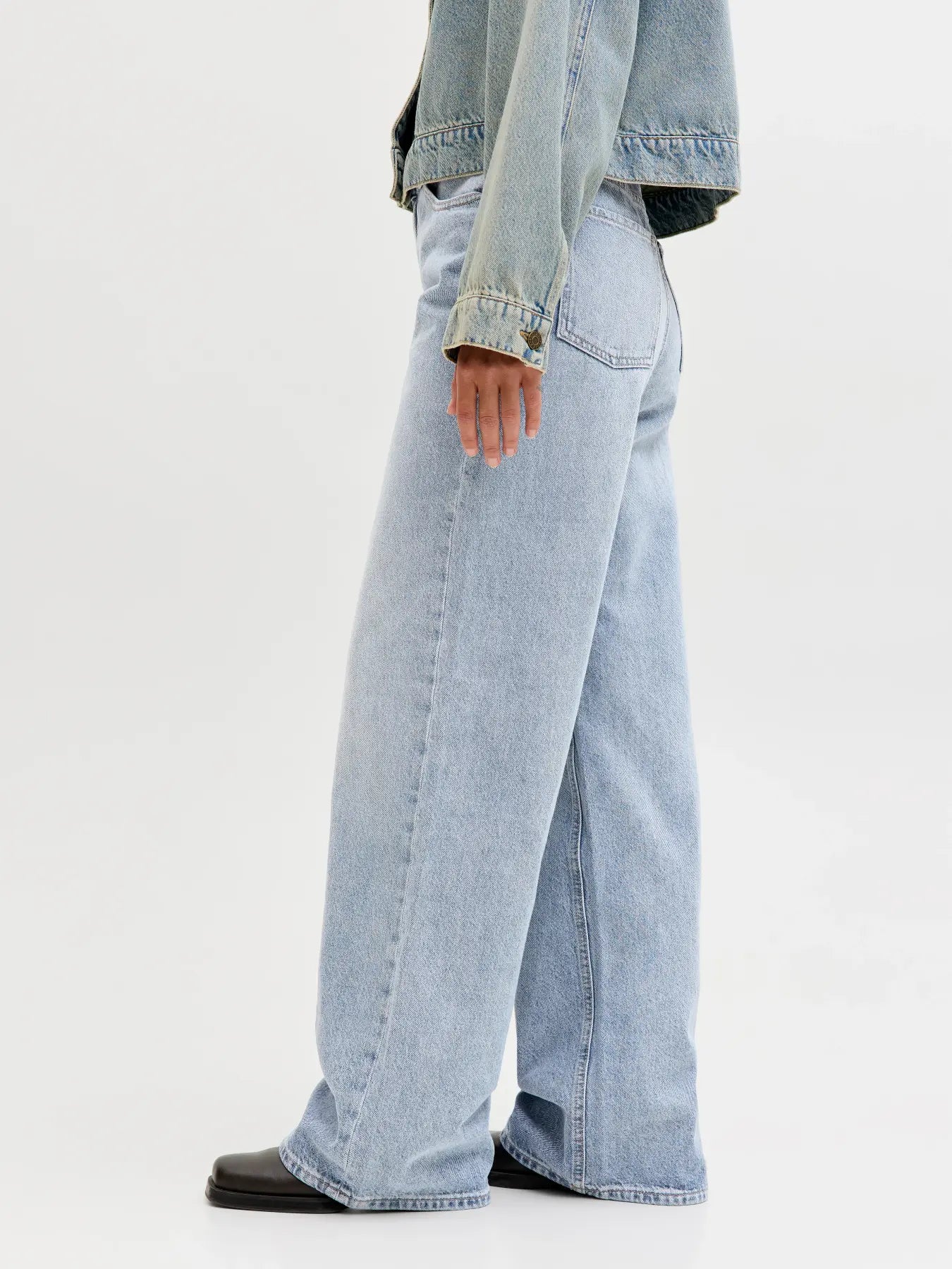 JJXX GESCHNITTEN JXTOKYO - Wide Leg - light blue denim