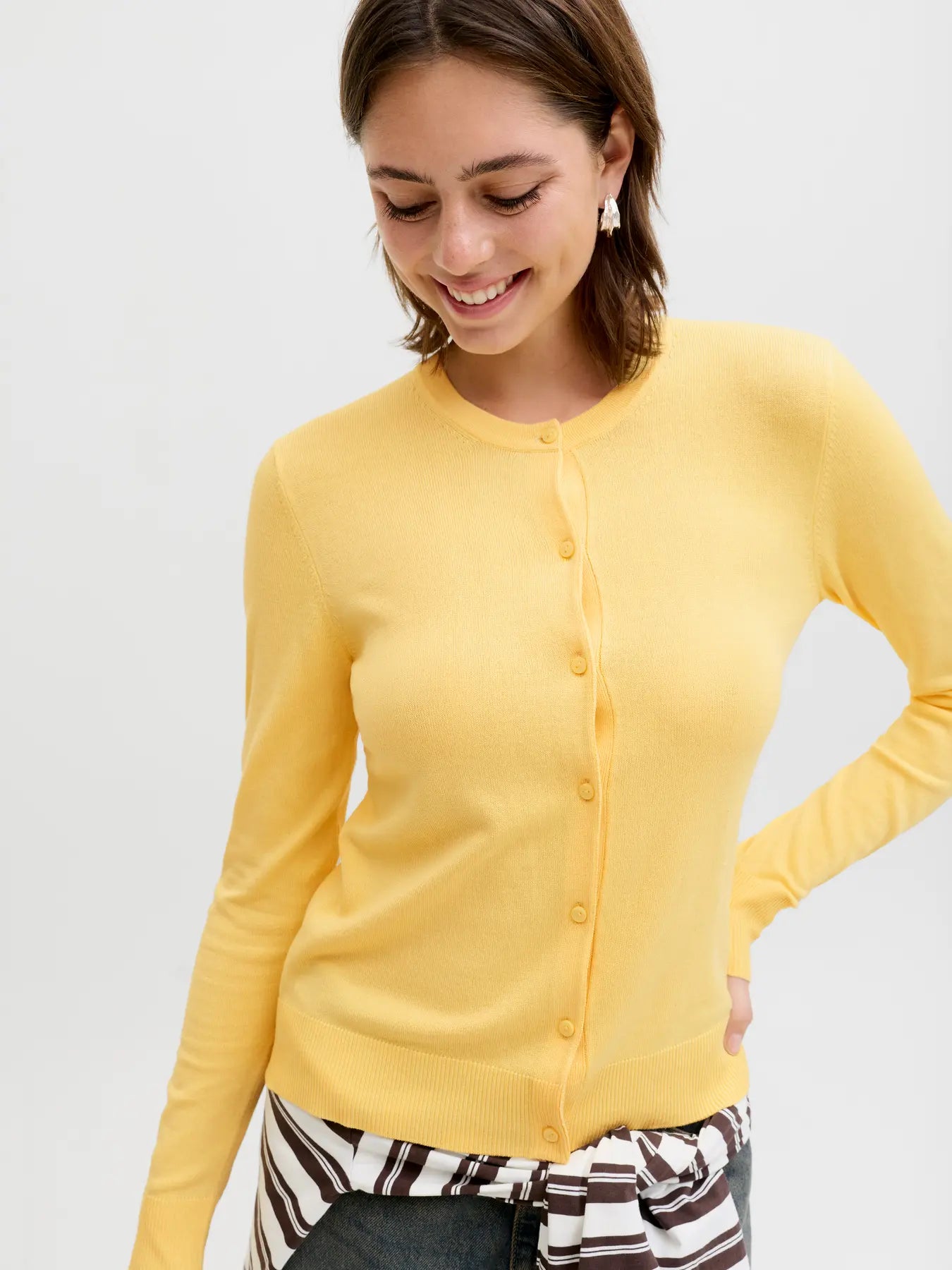 JJXX JXOPHELIA COMFY - Cardigan - giallo