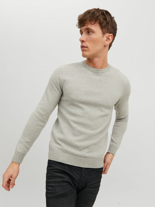 JACK & JONES ESSENTIALS PULLOVER  - Col. Grigio