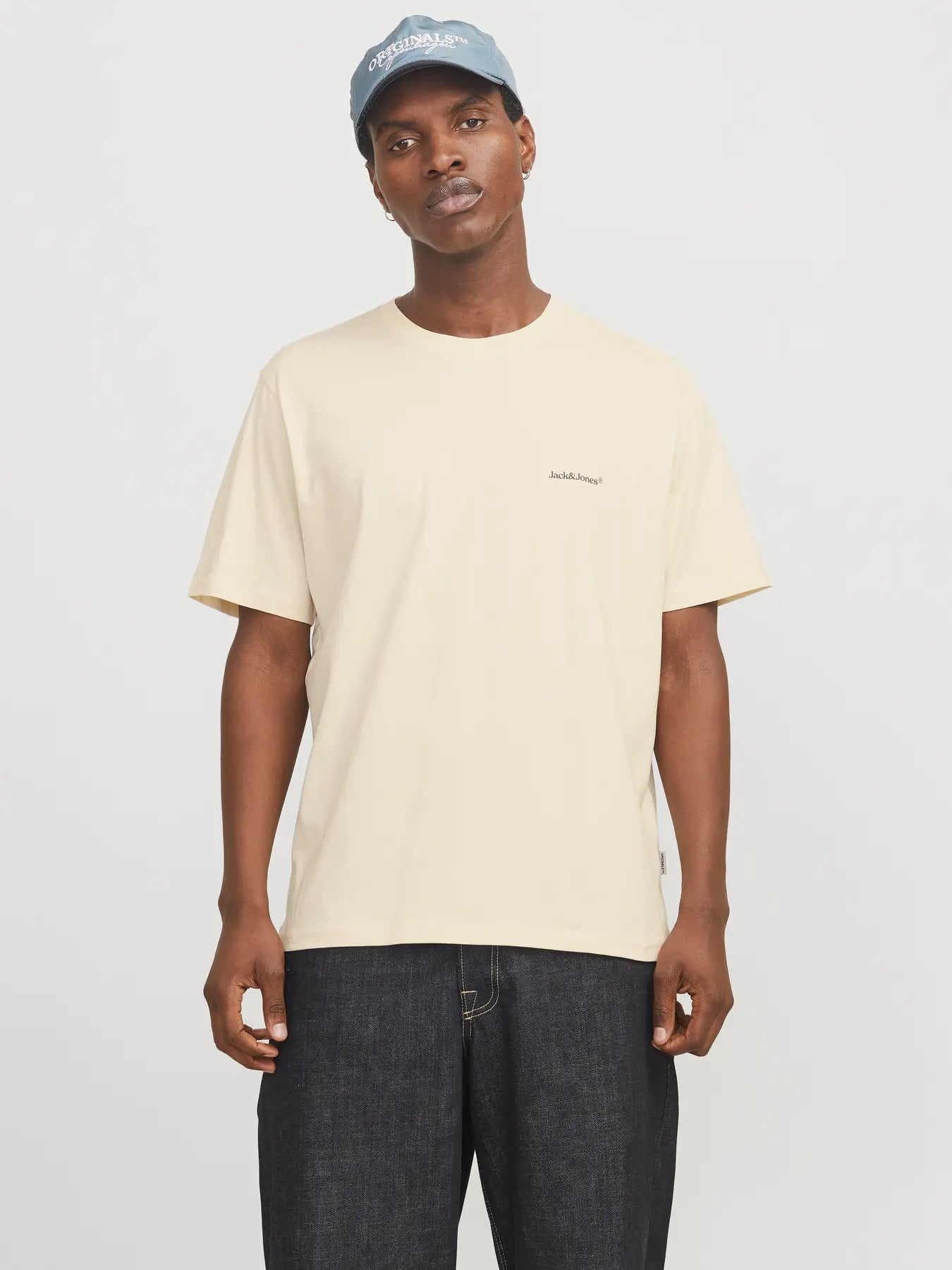 JACK & JONES T-SHIRT ORIGINALS - Col. Beige