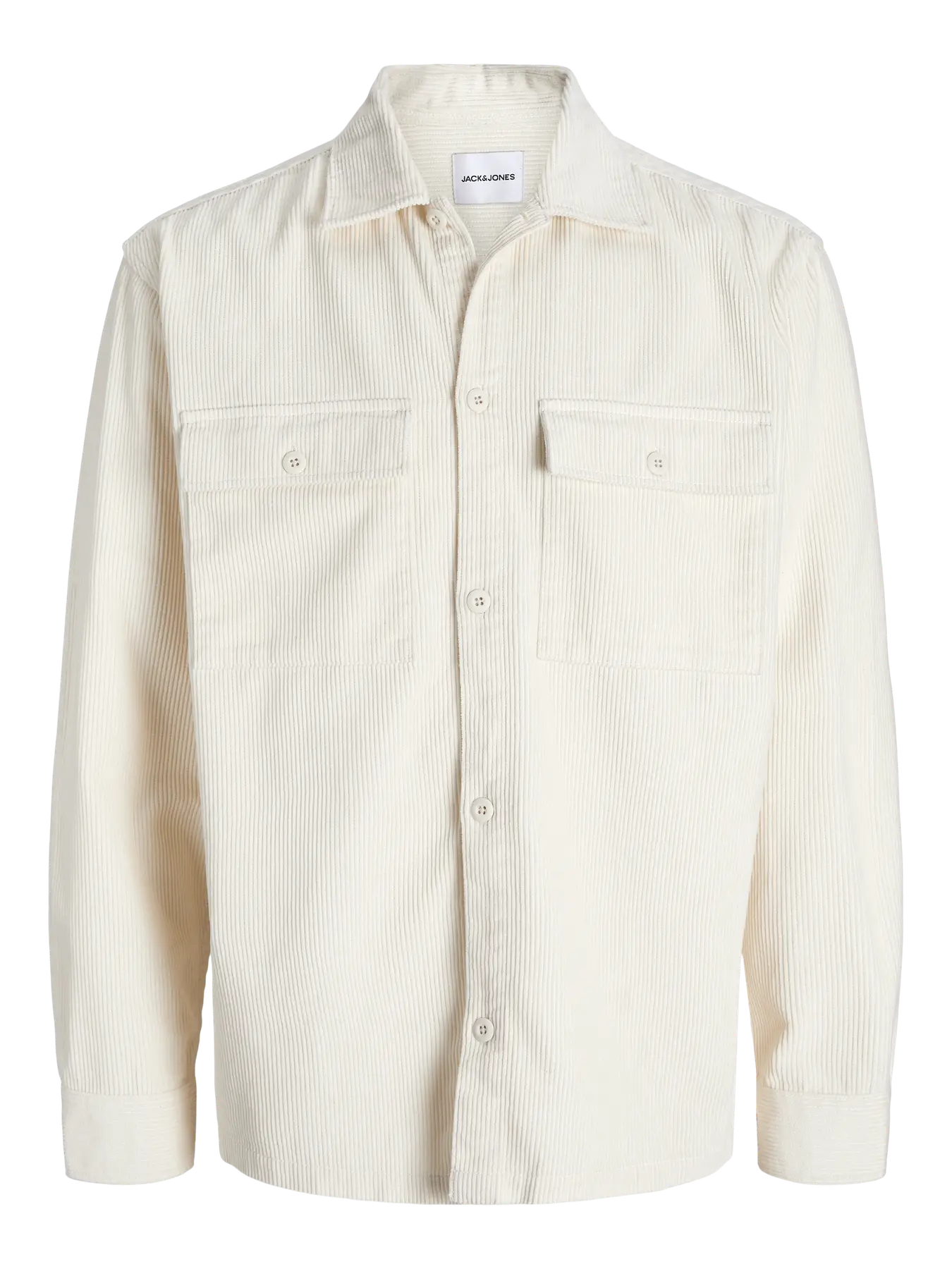 JACK & JONES GIACCA CAMICIA IN VELLUTO - Col. Panna