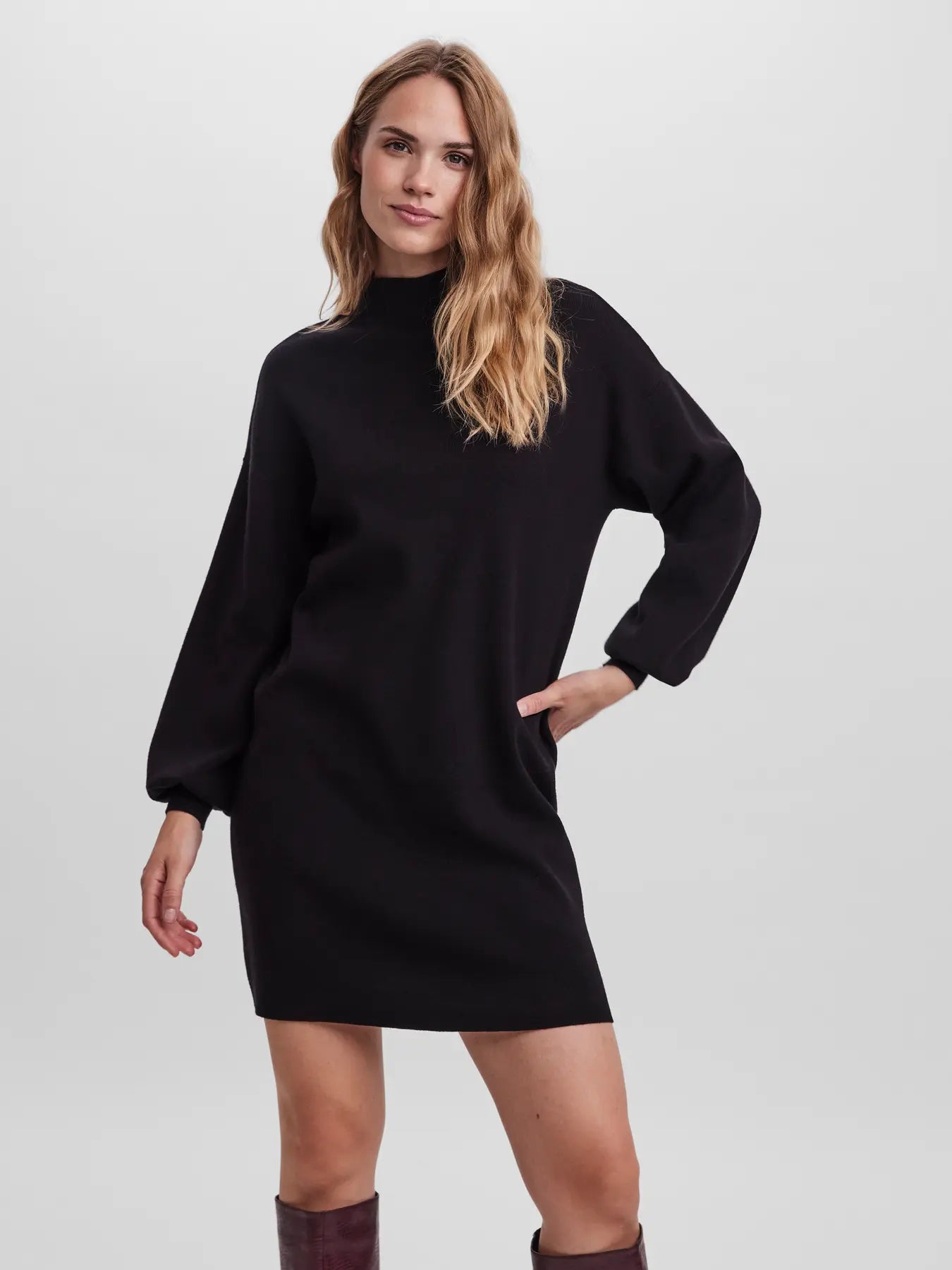 Vero Moda - Abito in maglia 'VMNANCY' - Nero
