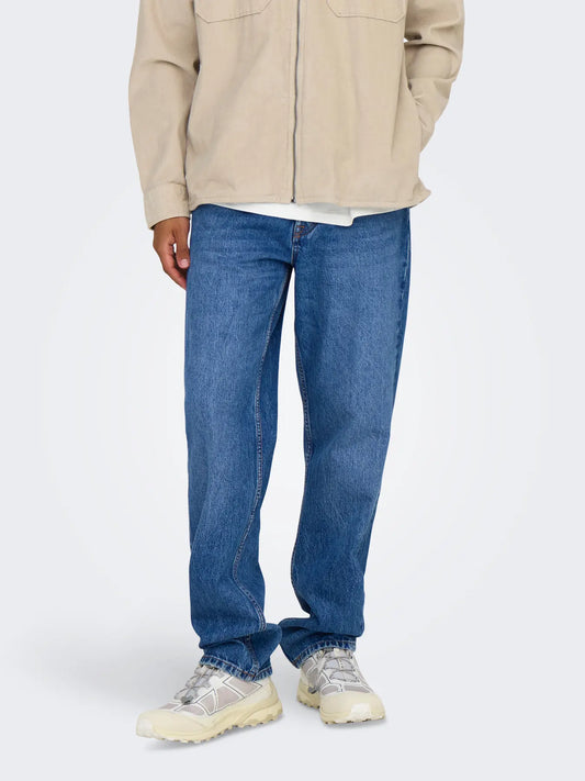 ONLY & SONS STRAIGHT ONSEDGE JEANS - Denim