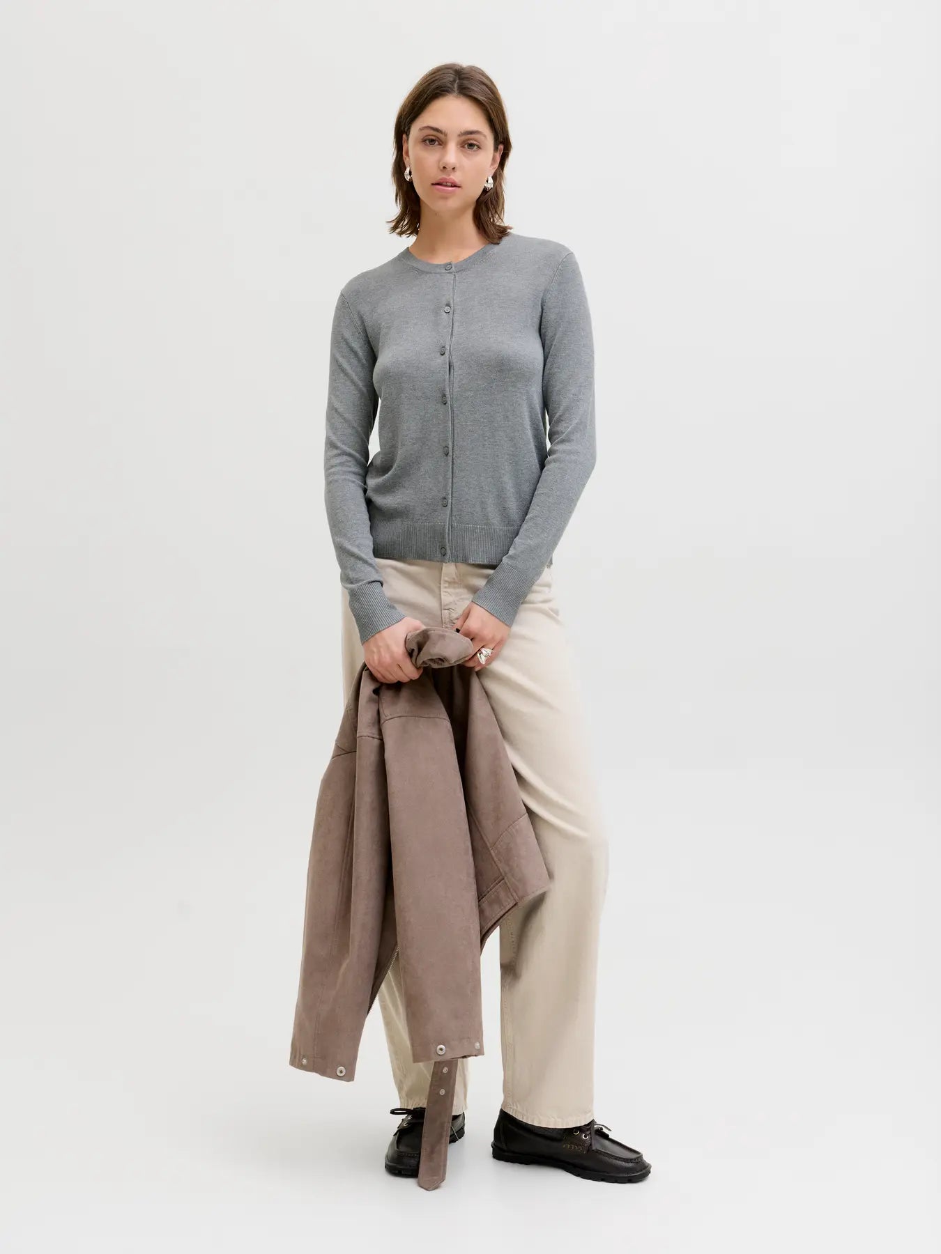 JJXX JXOPHELIA COMFY - Cardigan - grigio