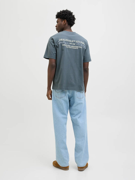 JACK & JONES T-SHIRT ORIGINALS WORLDWIDE - Stormy Weather