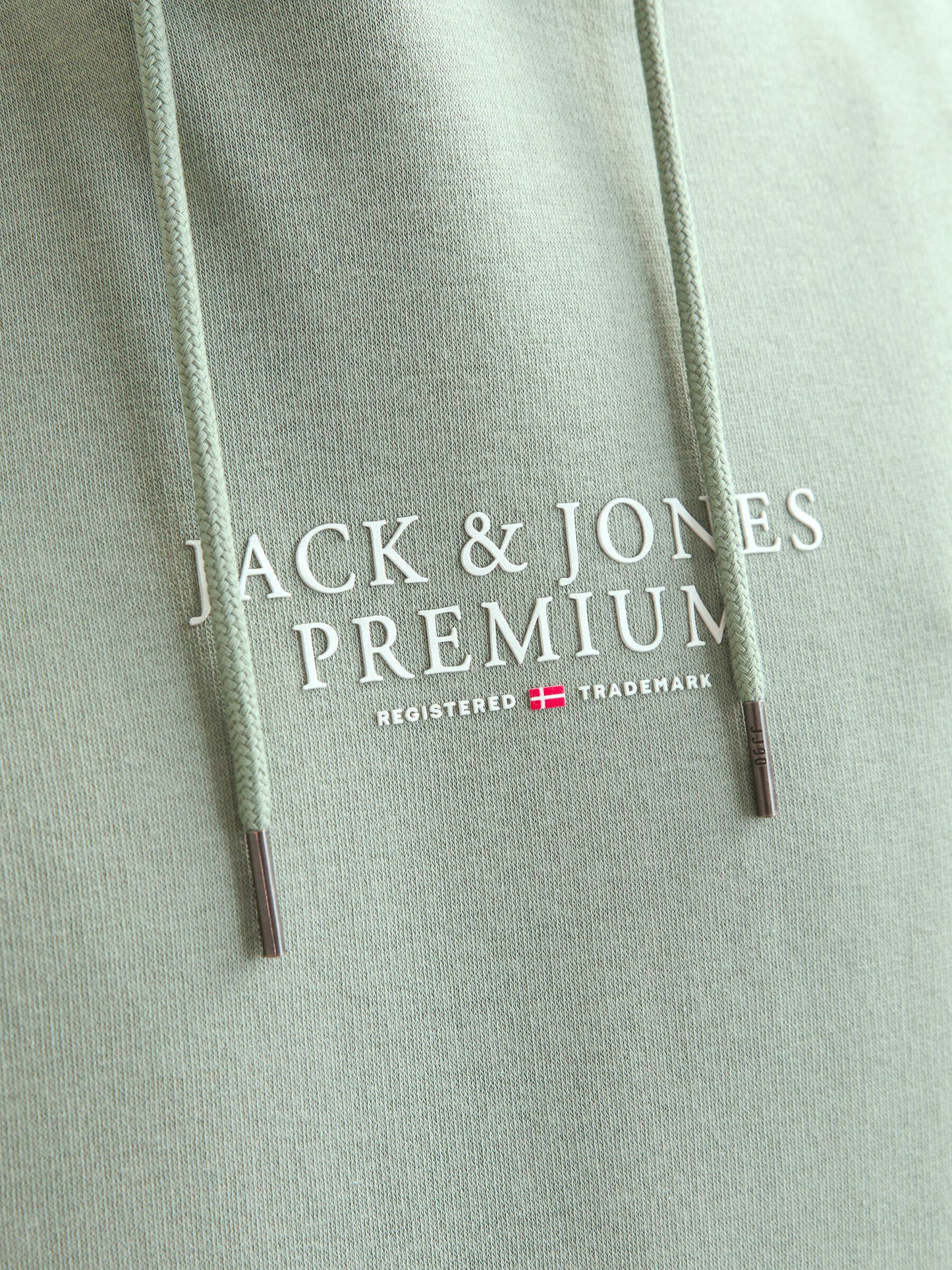 JACK & JONES FELPA CON CAPPUCCIO "PREMIUM" - Col. Verde acqua