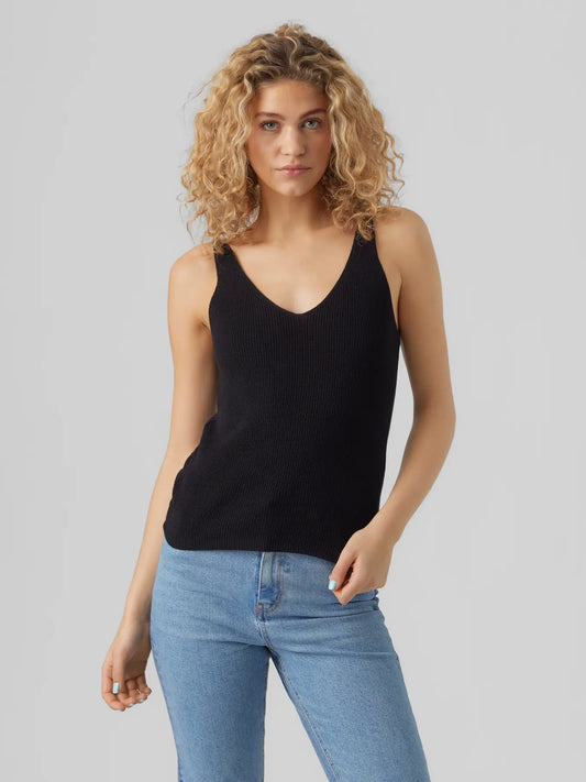 Vero Moda - Top in maglia col. nero