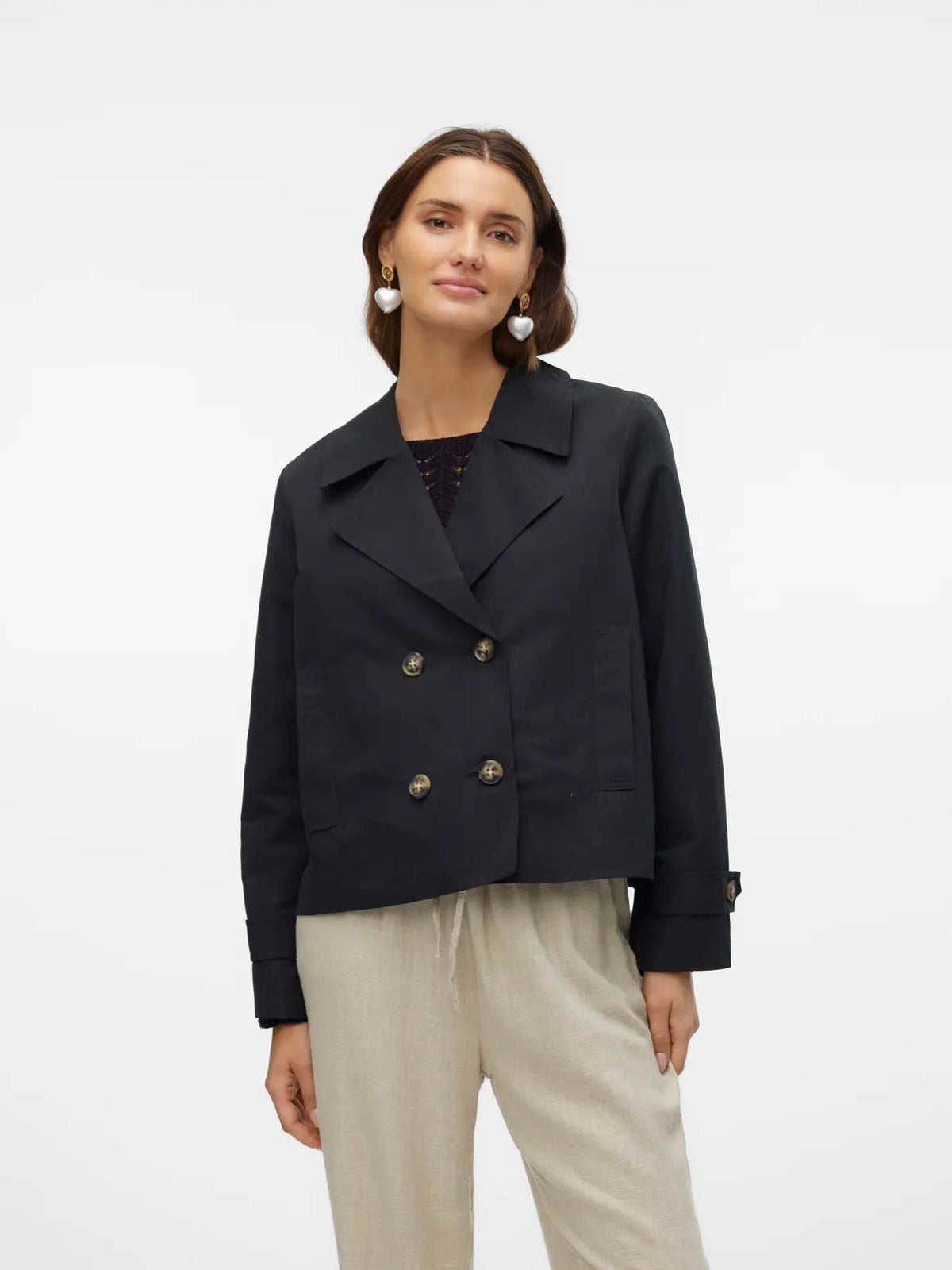 Vero Moda - VMCHLOEMIA Trench corto - nero
