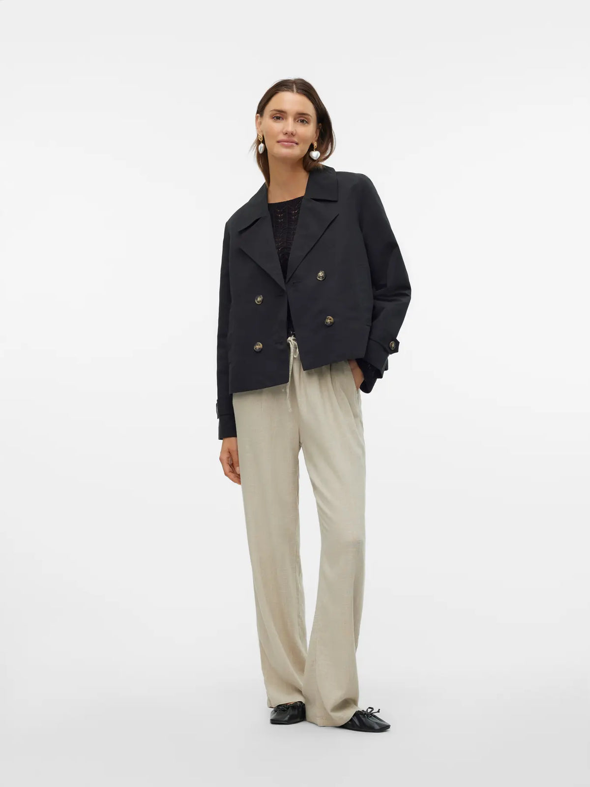 Vero Moda - VMCHLOEMIA Trench corto - nero