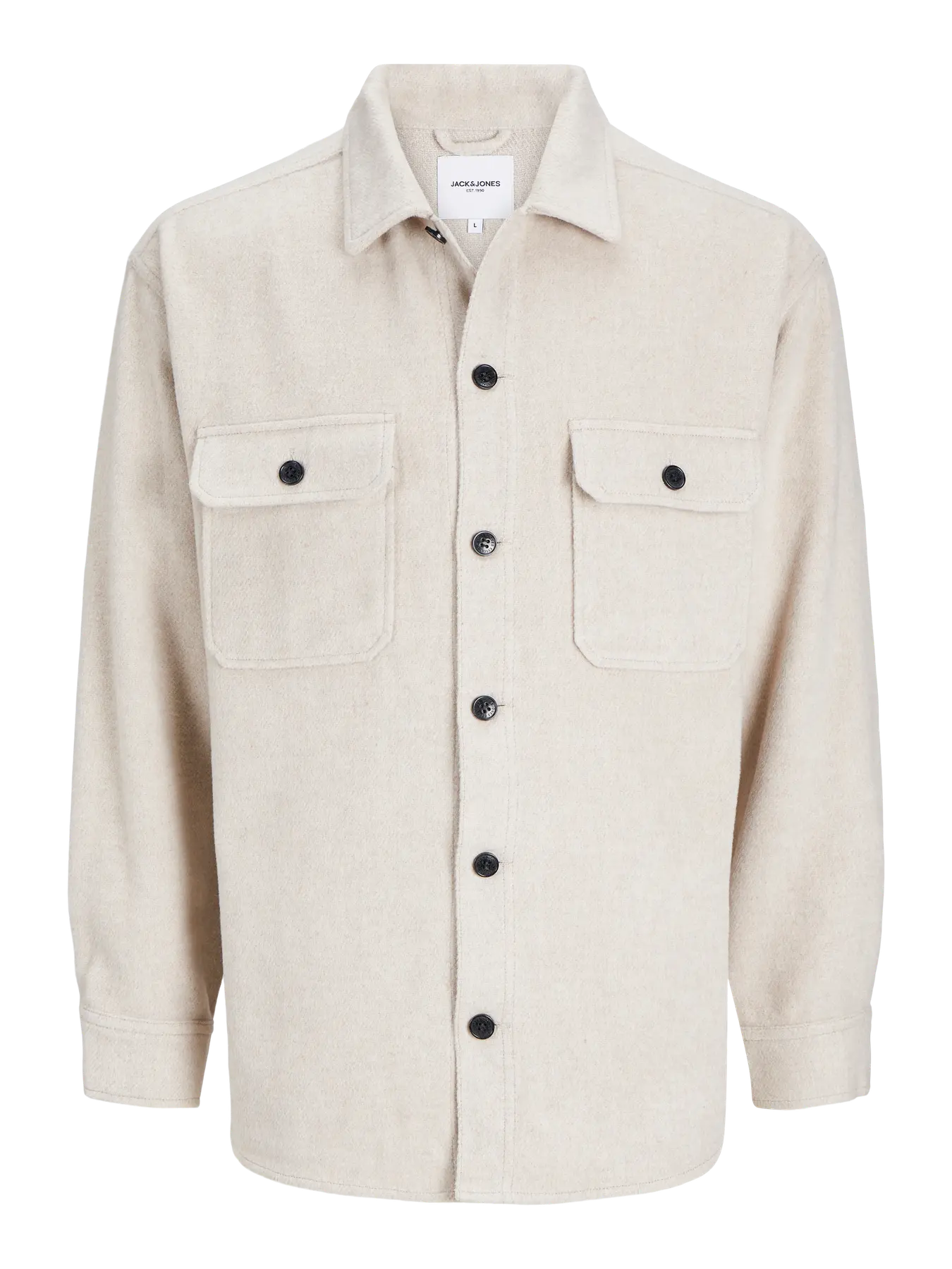 JACK & JONES CAMICIA GIACCA OVERSHIRT - Col. beige chiaro