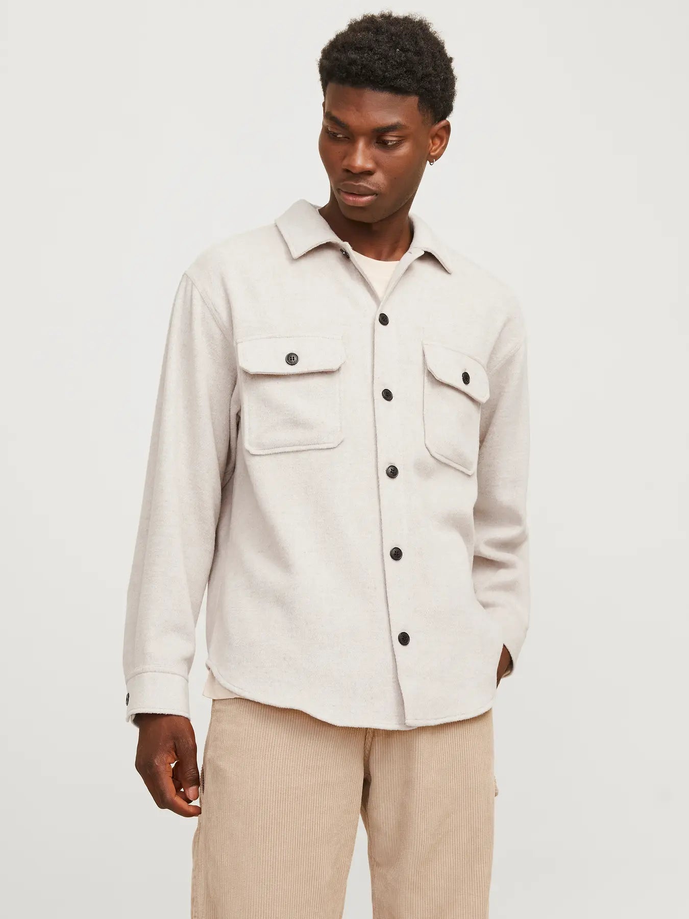 JACK & JONES CAMICIA GIACCA OVERSHIRT - Col. beige chiaro