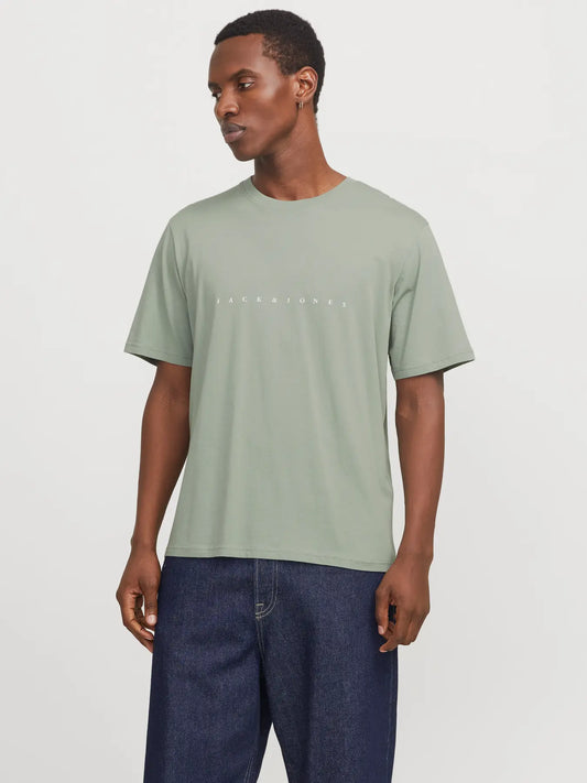 JACK & JONES T-SHIRT JJESTAR - Iceberg Green