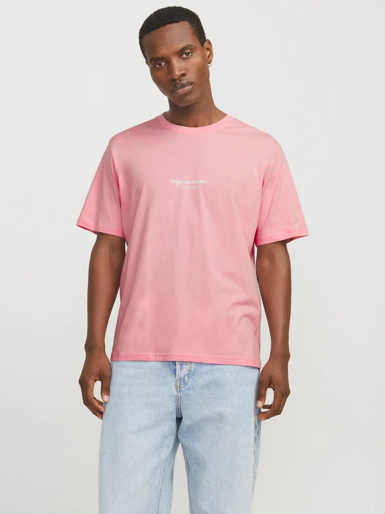 JACK & JONES T-SHIRT ORIGINALS STUDIO - Col. rosa