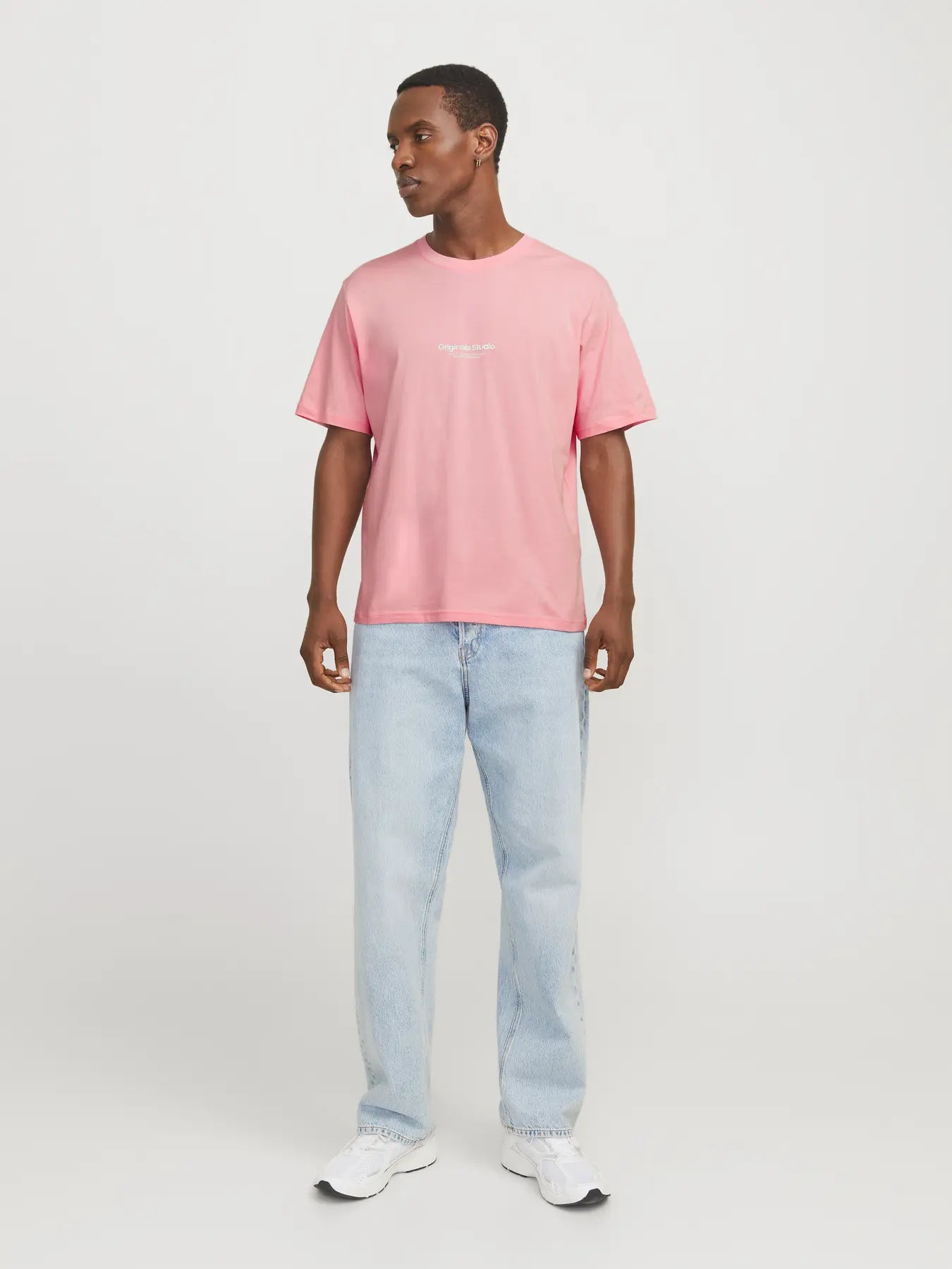 JACK & JONES T-SHIRT ORIGINALS STUDIO - Col. rosa