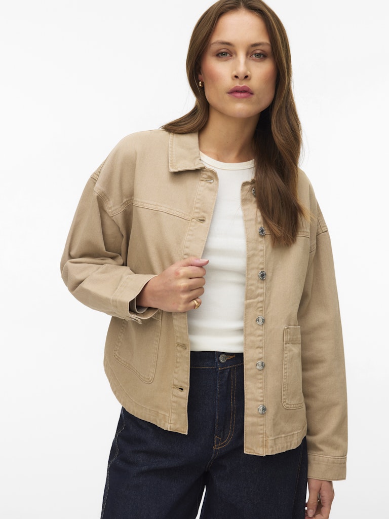 Vero Moda JAMIE MIX GA NOOS - Giacca di jeans - silver mink