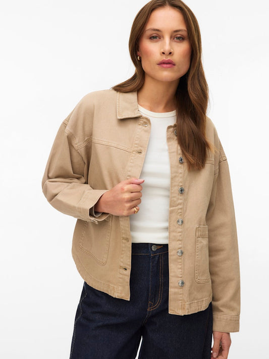 Vero Moda JAMIE MIX GA NOOS - Giacca di jeans - silver mink
