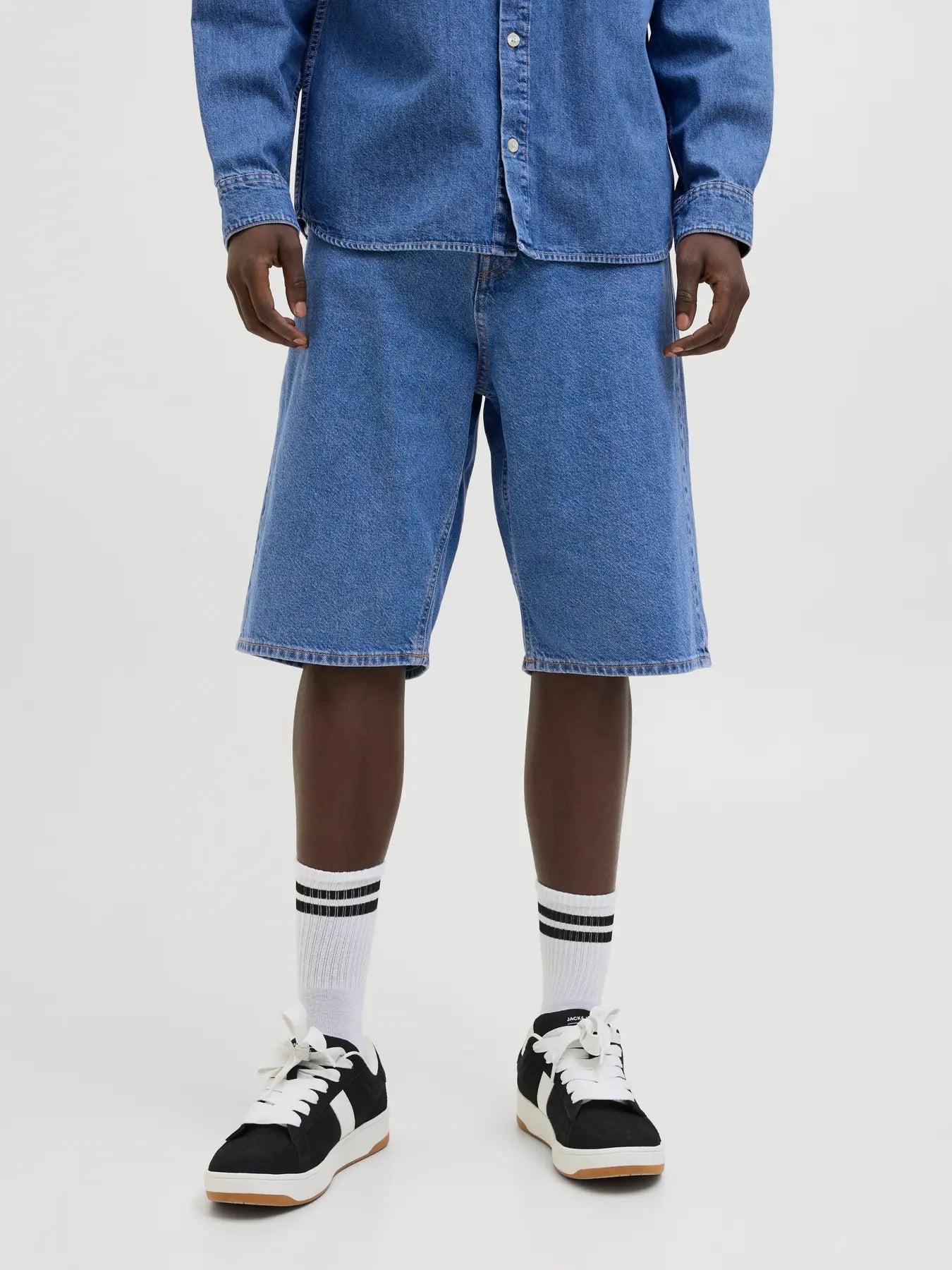 JACK & JONES SHORTS IN JEANS EXTRA BAGGY - Denim