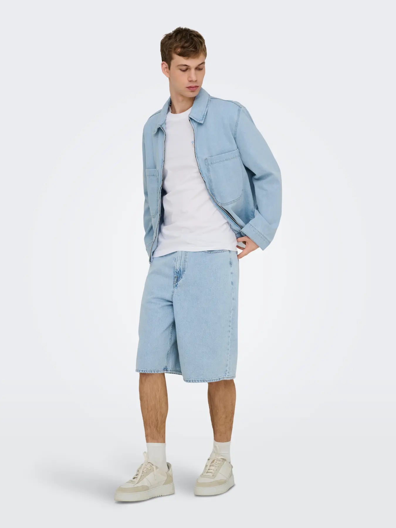 ONLY & SONS SHORTS BAGGY - Light Denim