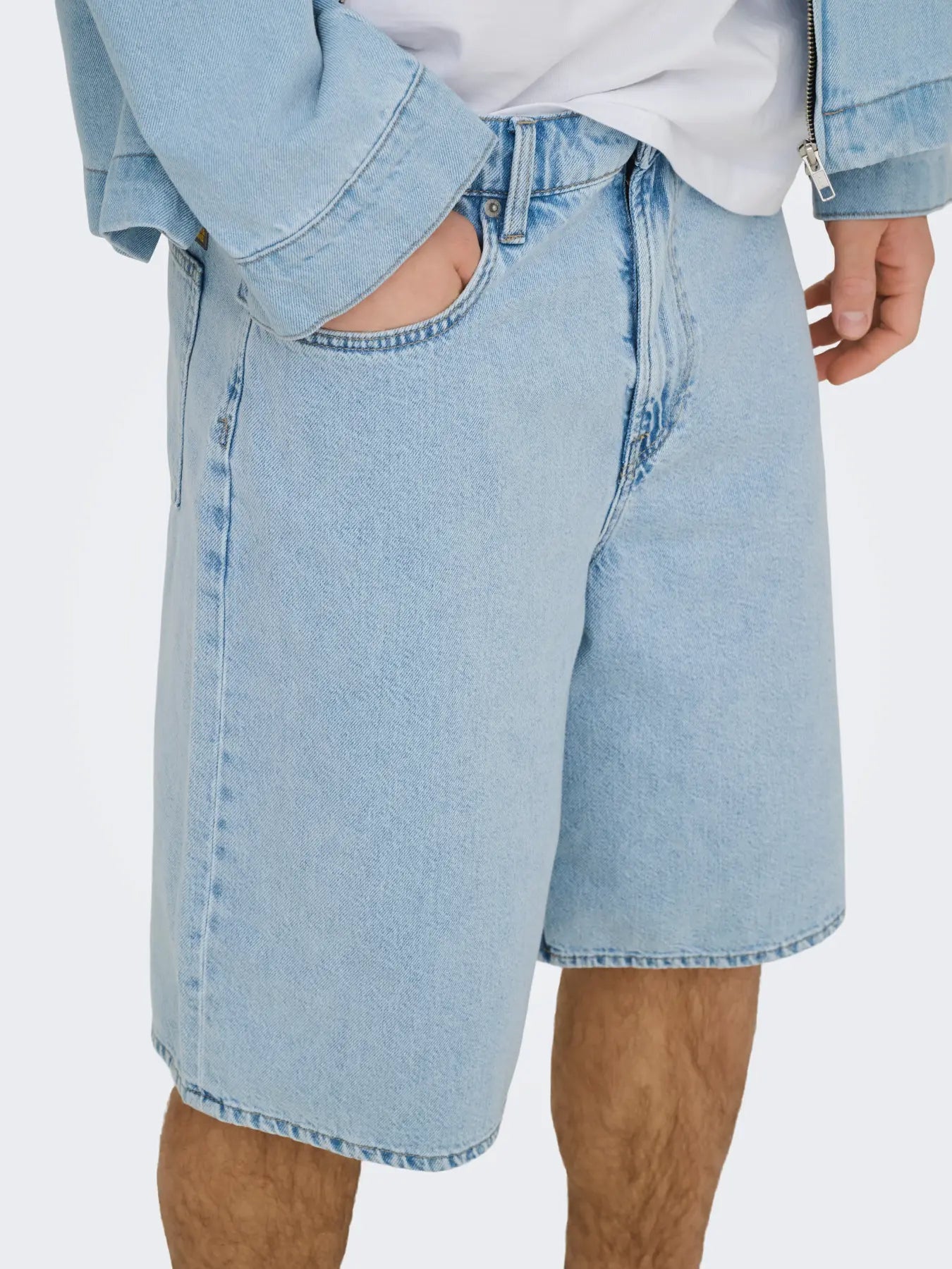 ONLY & SONS SHORTS BAGGY - Light Denim
