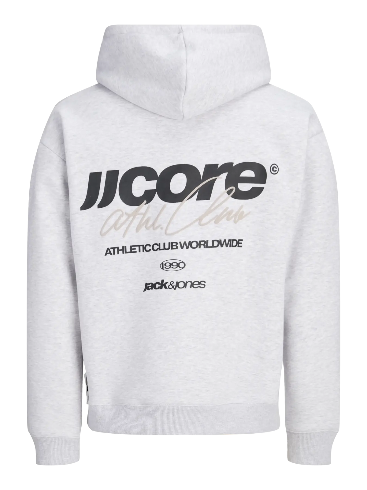 JACK & JONES FELPA CON CAPPUCCIO "JCOCLUB" - Grigio