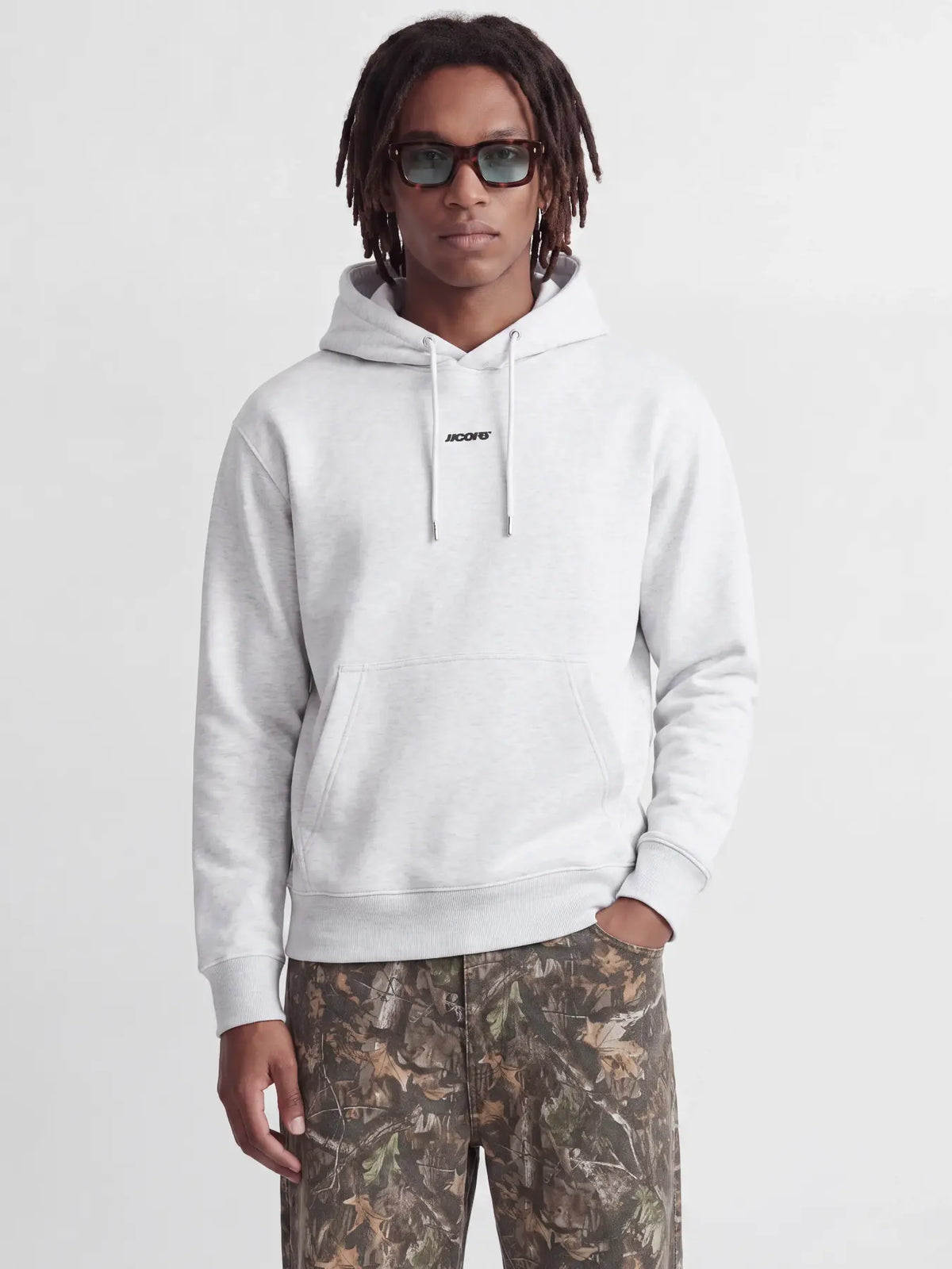 JACK & JONES FELPA CON CAPPUCCIO "JCOCLUB" - Grigio