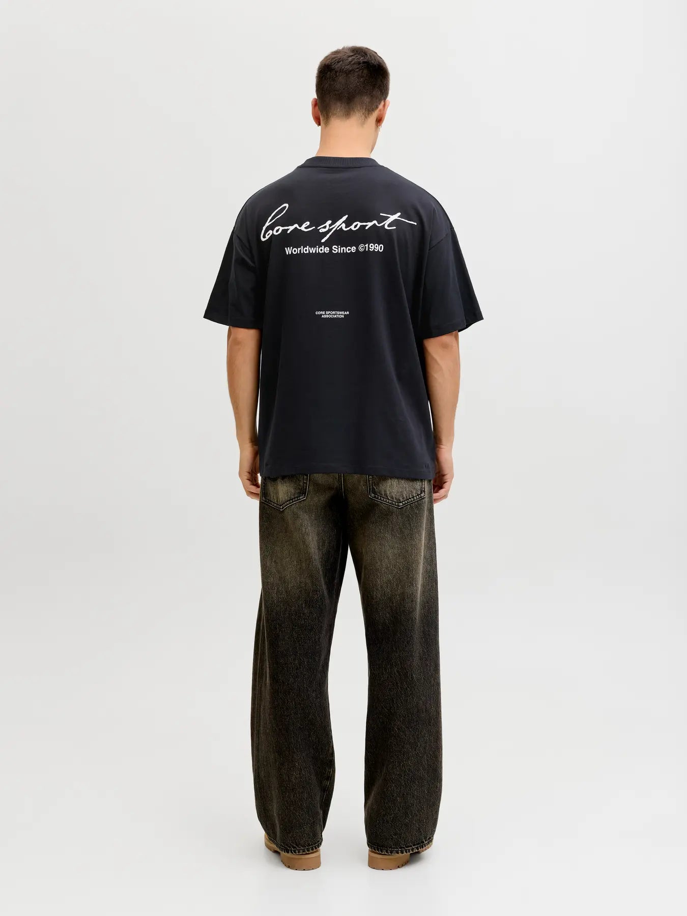 JACK & JONES T-SHIRT "SCRIPT" - Col. nero