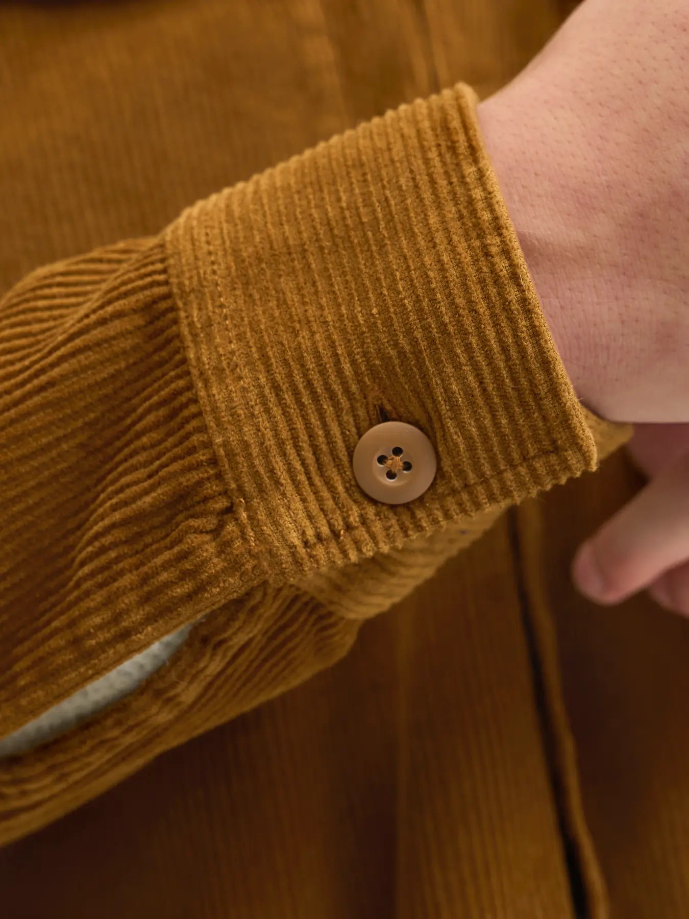 JACK & JONES GIACCA CAMICIA IN VELLUTO - Col. Marrone