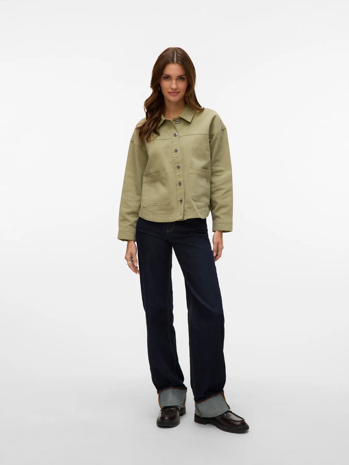 Vero Moda JAMIE MIX GA NOOS - Giacca di jeans - col. verde