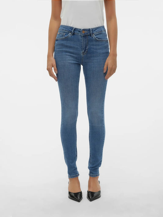 VERO MODA - Skinny Jeans VMFLASH Medium Blue Denim