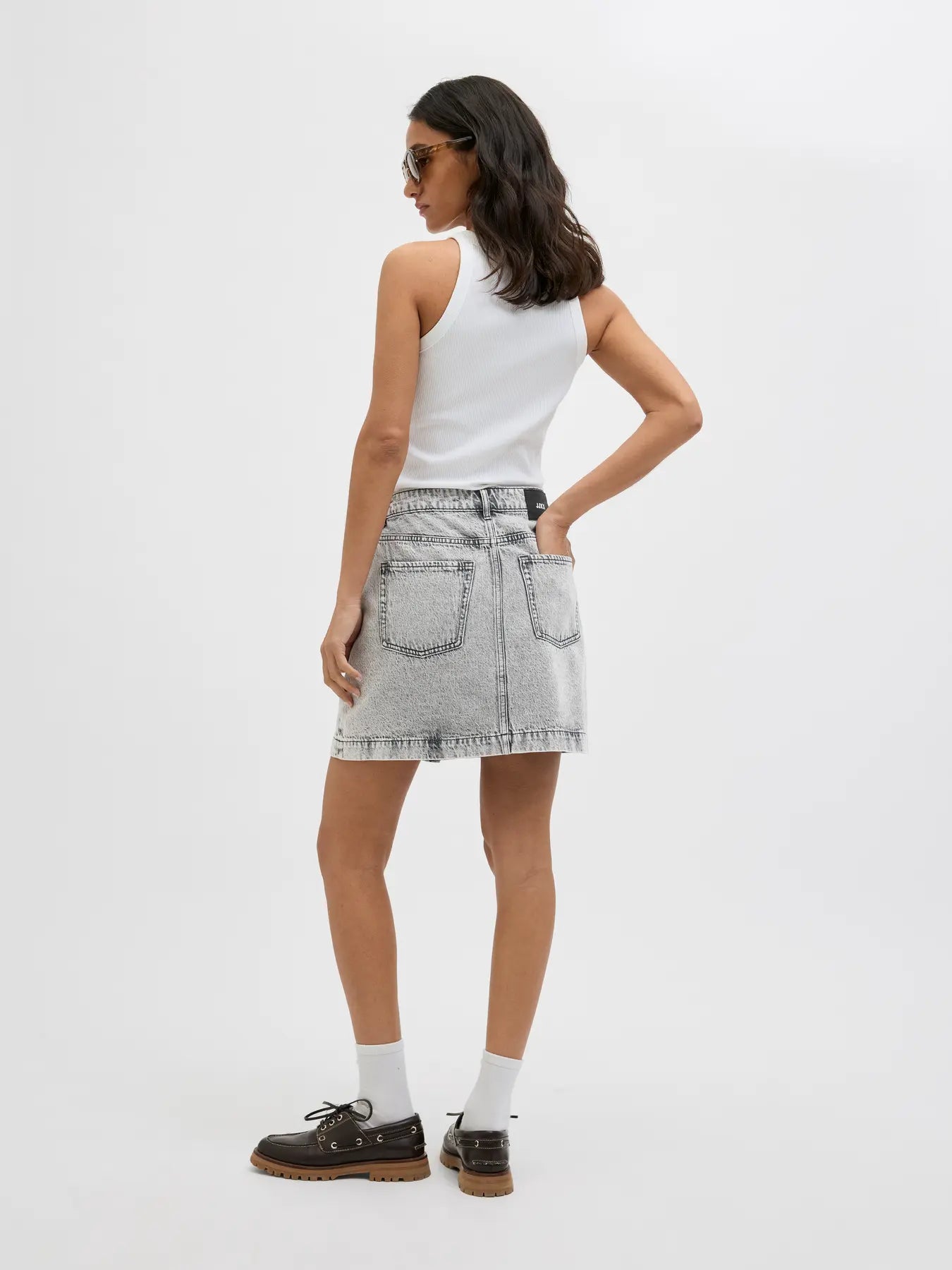JXSANDY SHORT MW PKT DENIM SKIRT DNM LN
