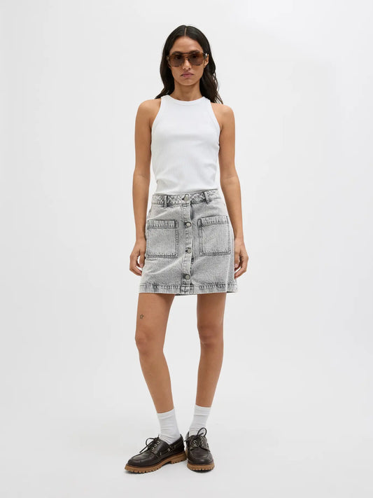 JXSANDY SHORT MW PKT DENIM SKIRT DNM LN